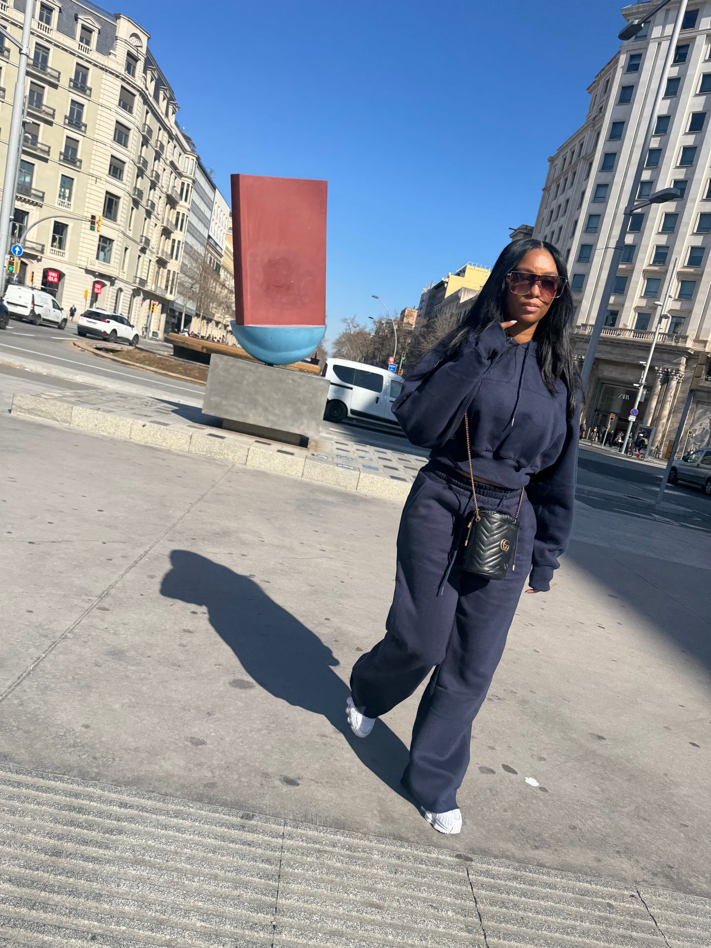 Peaches 2.0 Hoodie - Navy