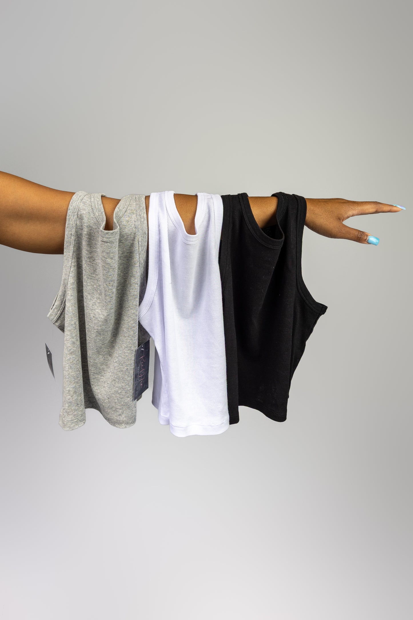 Tank Crop Top - Gray