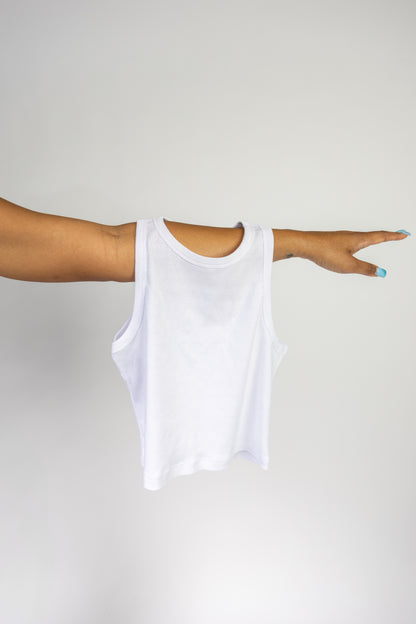Tank Crop Top - White